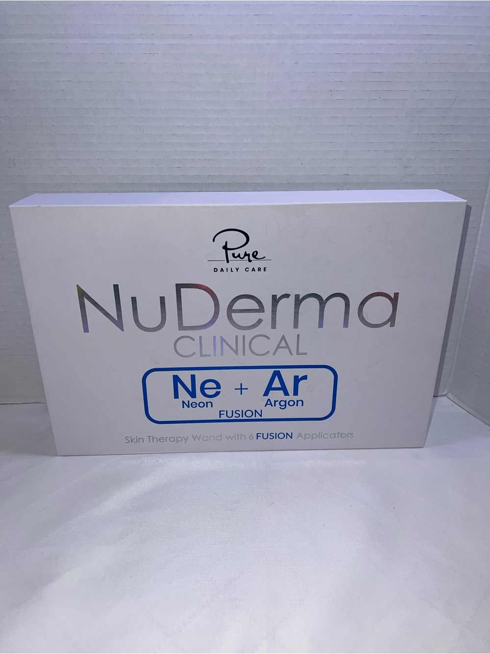NuDerma Clinical Portable Skin Therapy Wand Machine with 6 Fusion NEW